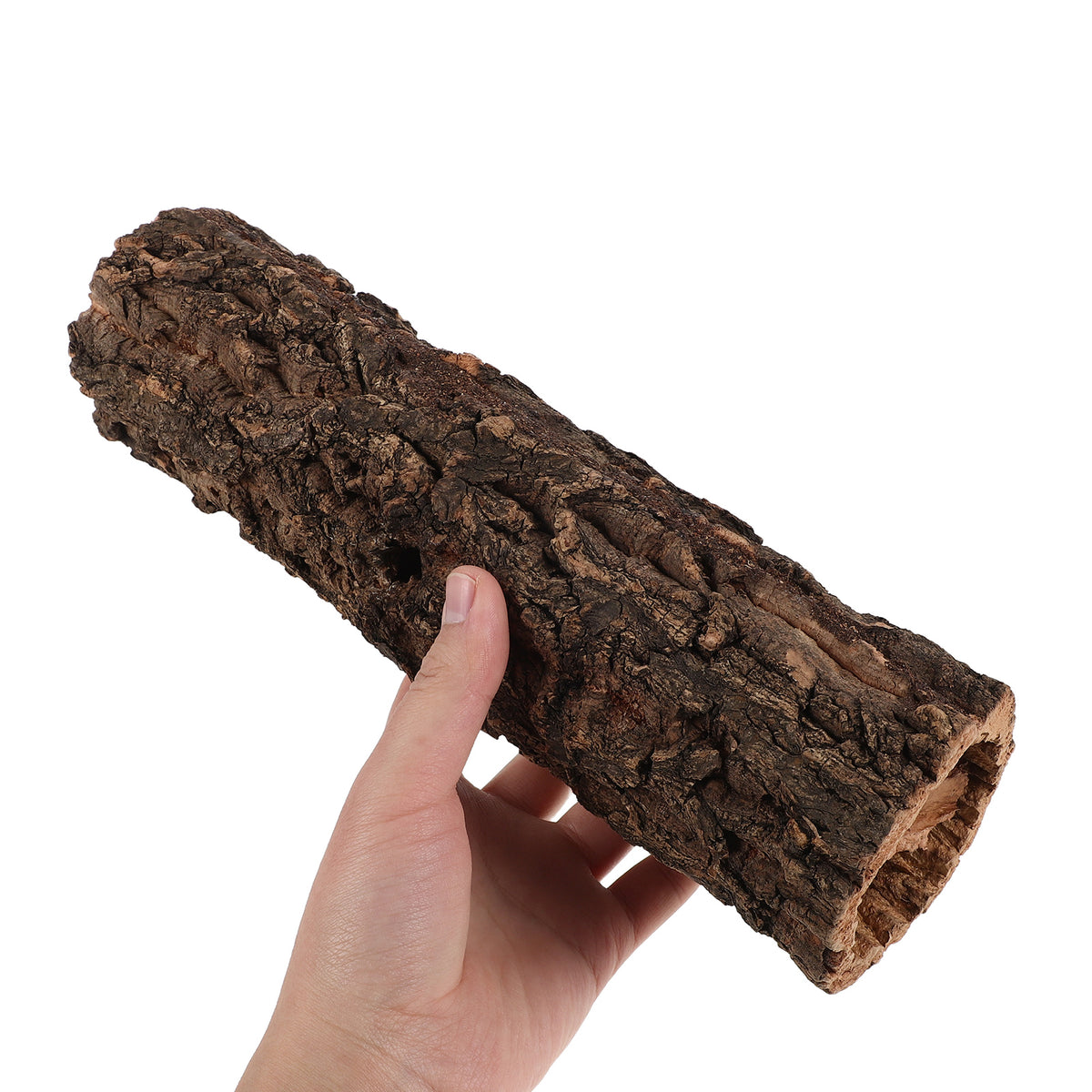 Hollow Tree Trunk Reptile Hideout, Gecko & Lizard Cave Tank Decor