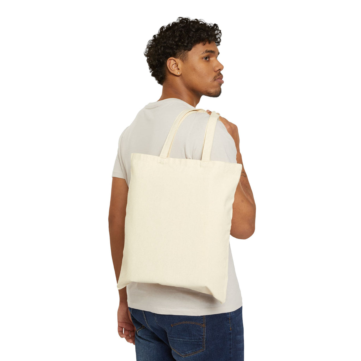 Custom Pet Photo Canvas Tote Bag