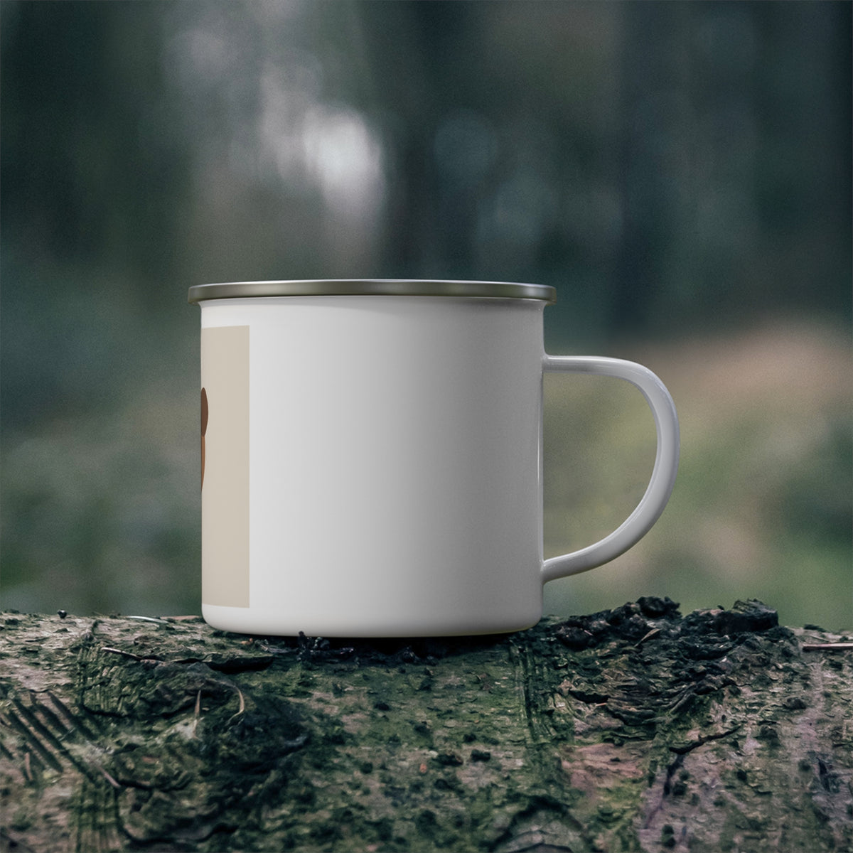 Custom Pet Photo Enamel Camping Mug