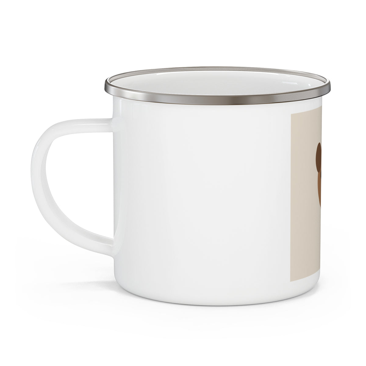 Custom Pet Photo Enamel Camping Mug