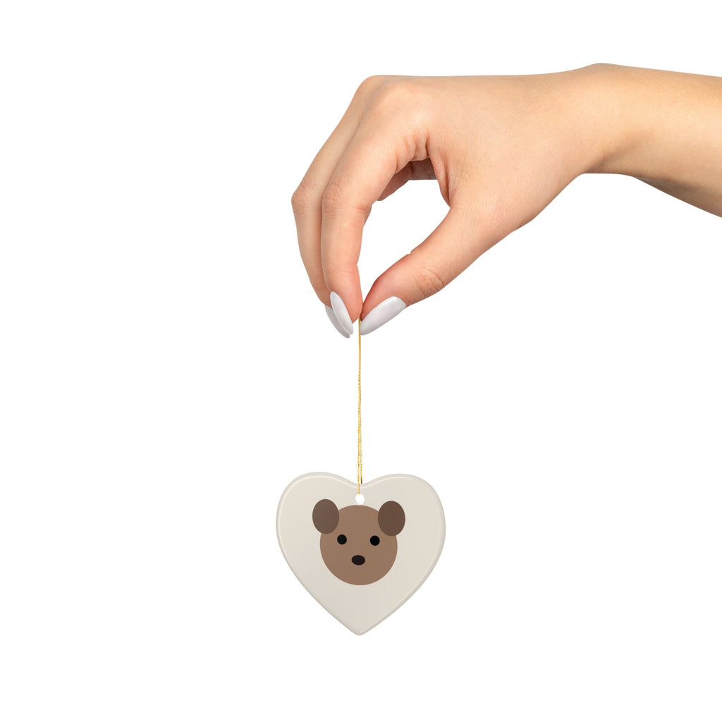 Custom Pet Photo Round Ceramic Ornament