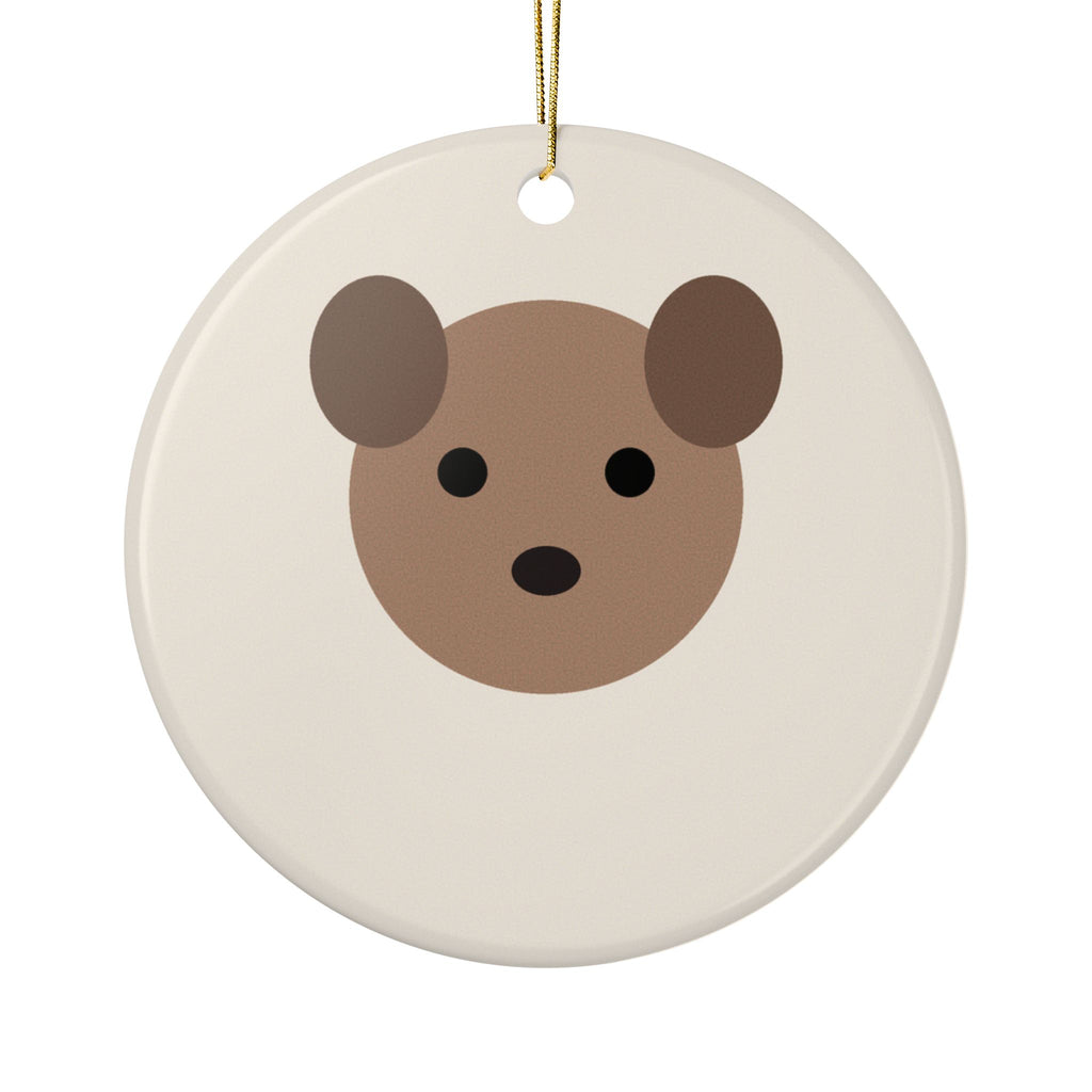 Custom Pet Photo Round Ceramic Ornament