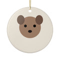 Custom Pet Photo Round Ceramic Ornament