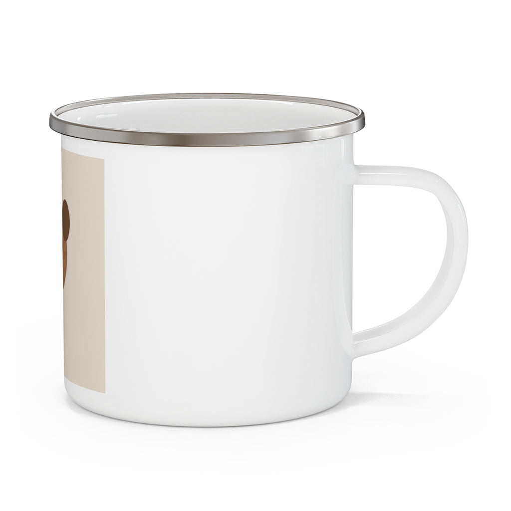 Custom Pet Photo Enamel Camping Mug