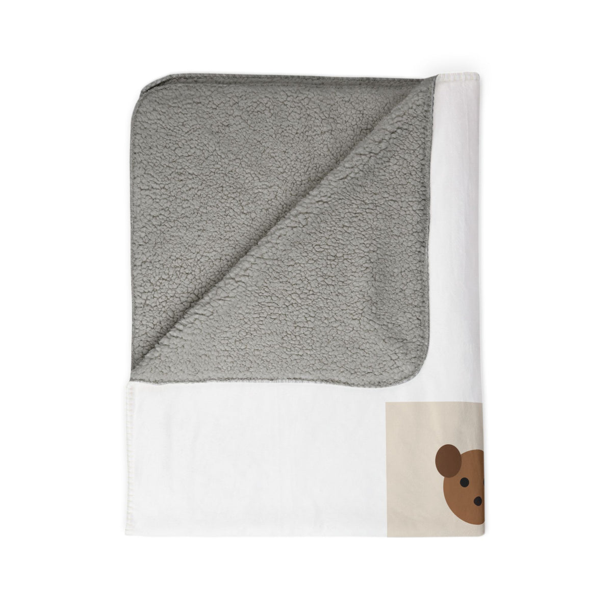 Custom Pet Photo Fleece Sherpa Blanket