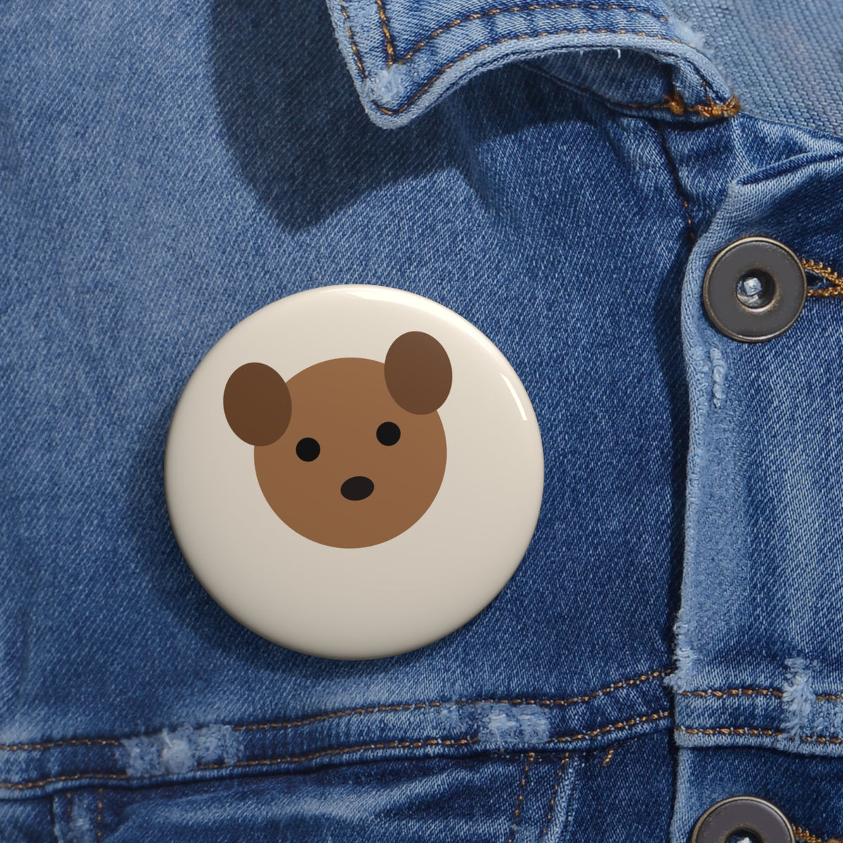 Custom Pet Photo Pin Button