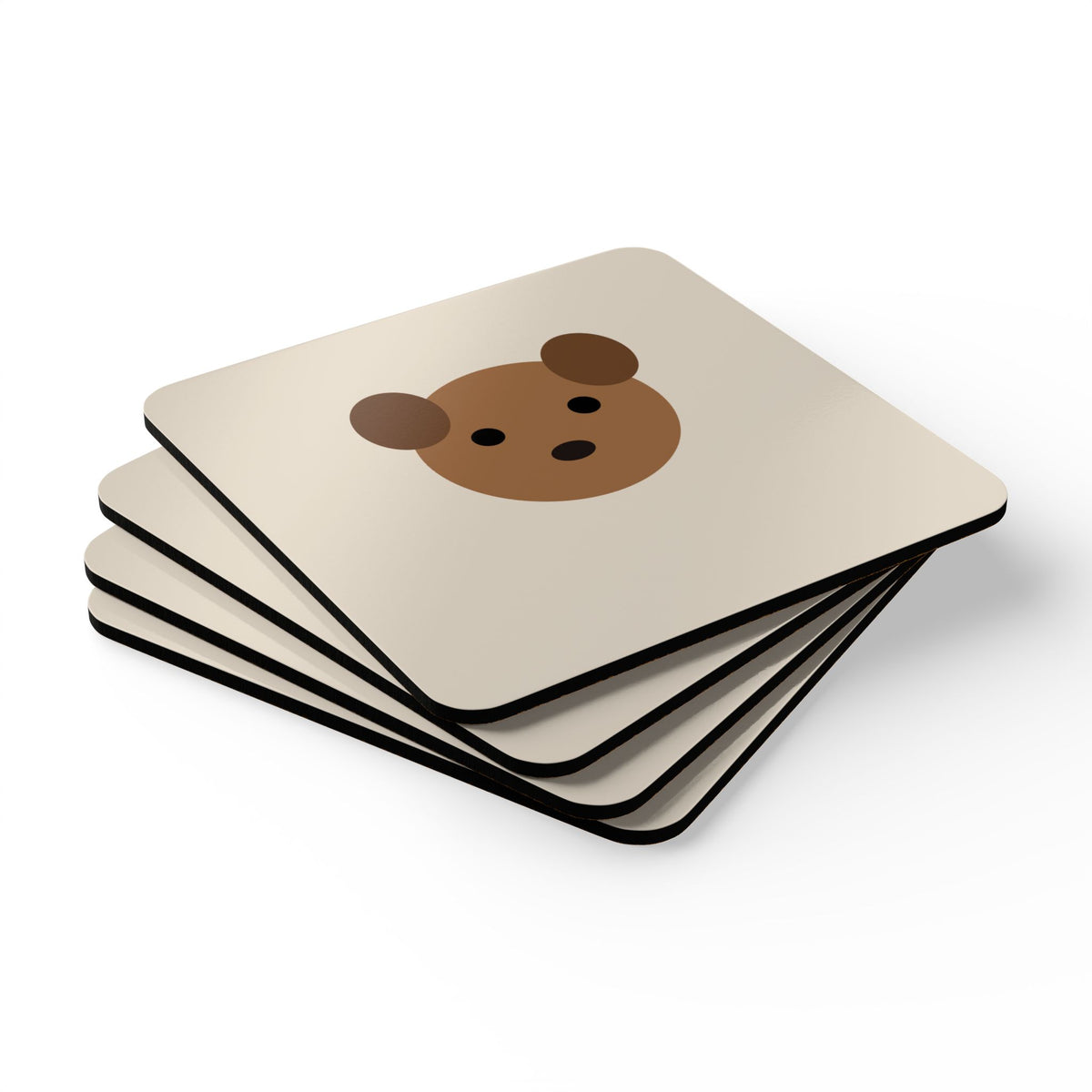 Custom Pet Photo Cork Coaster Set