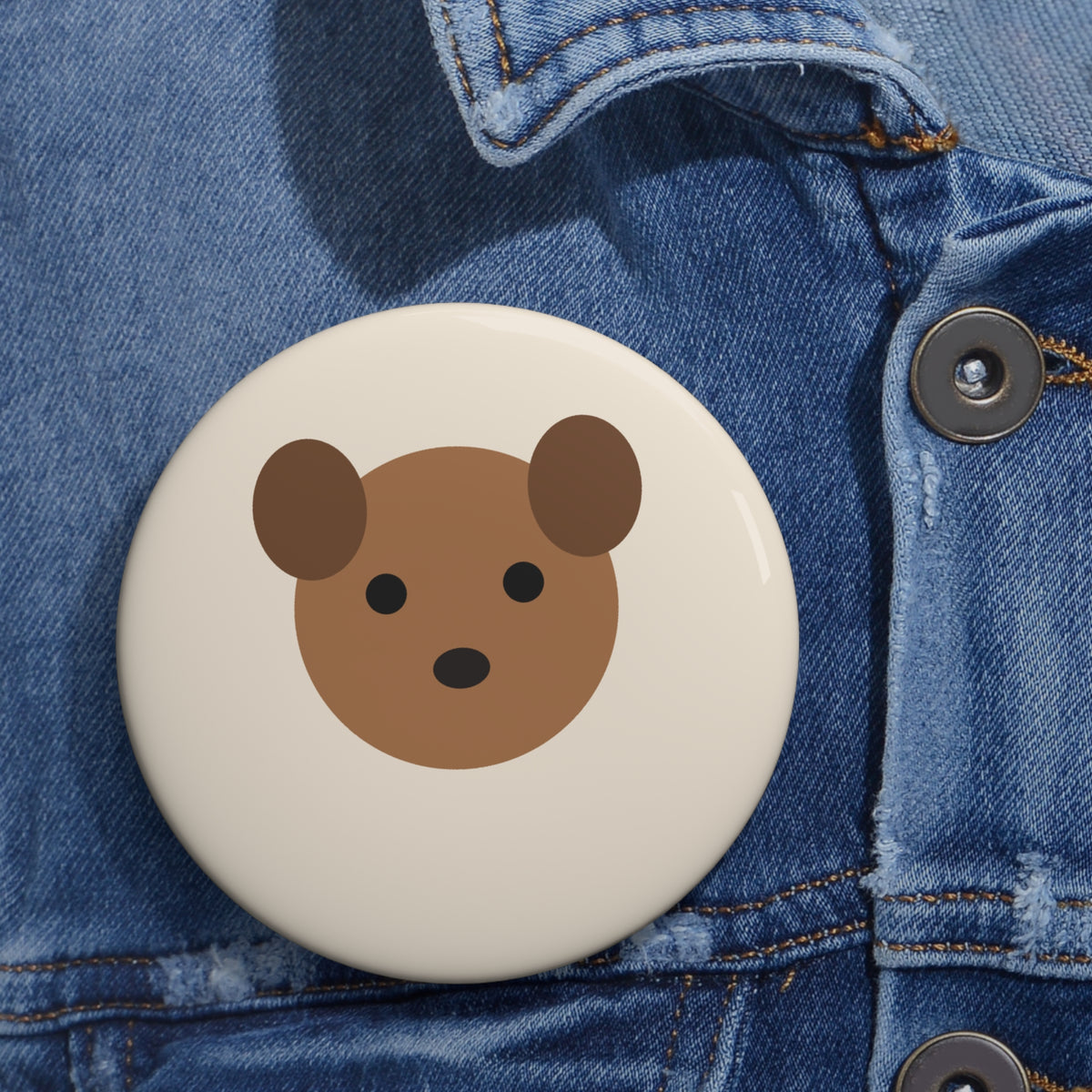 Custom Pet Photo Pin Button
