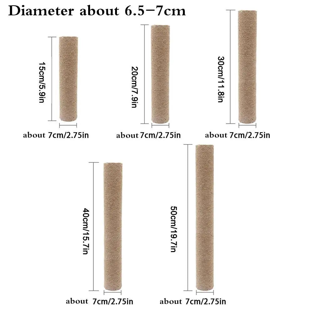 Replaceable Sisal Cat Scratching Post for DIY Cat Trees