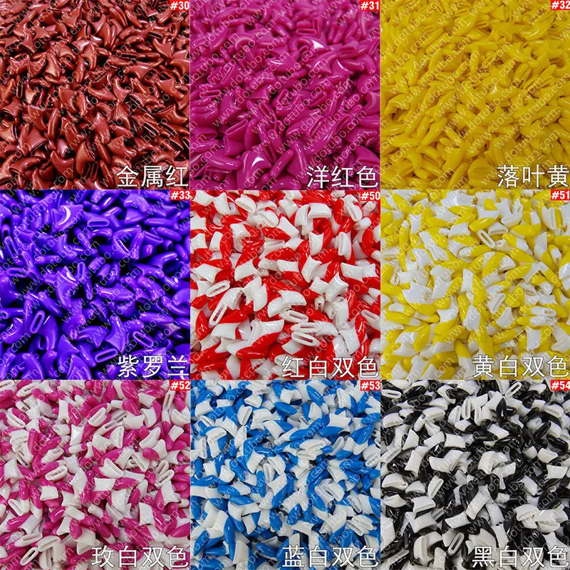 Soft Cat Nail Caps with Adhesive Glue and Applicator, 20-Pack Set