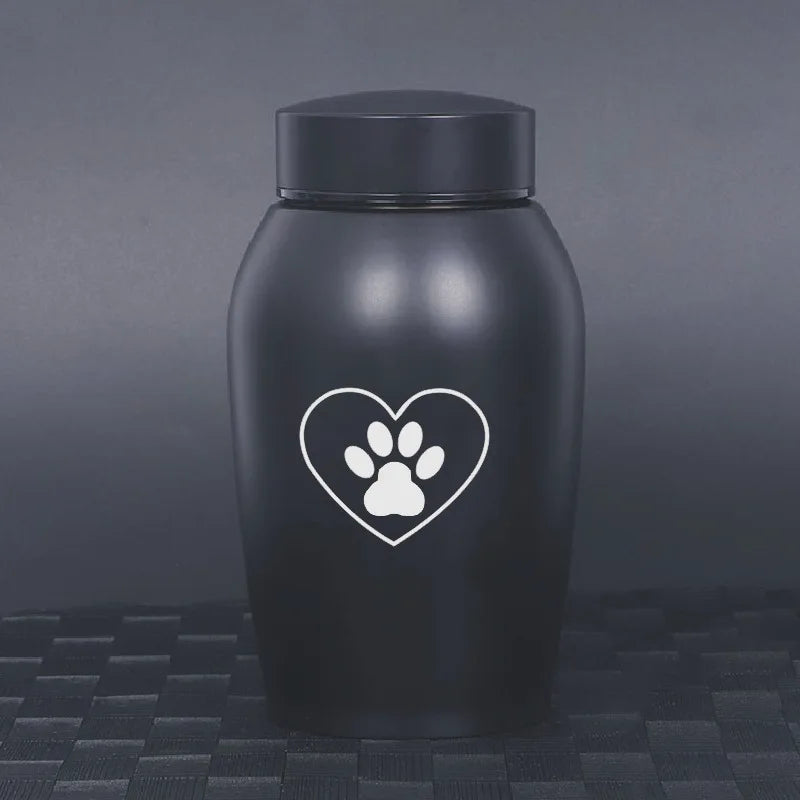 Stainless Steel Pet Cremation Urn Keepsake for Dogs, Cats and Birds