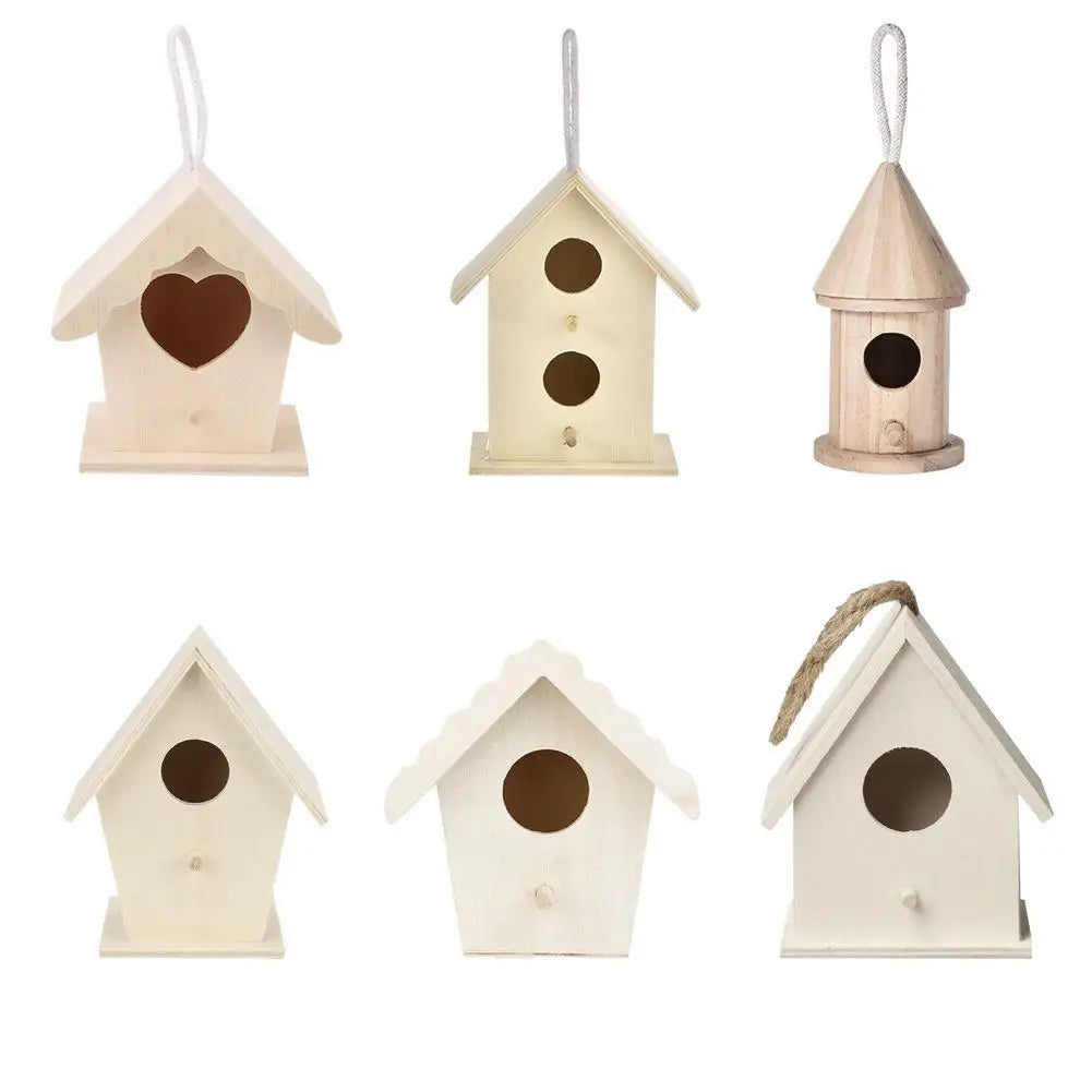 Wooden Bird Nesting Box for Parrots and Budgies, Breeding House