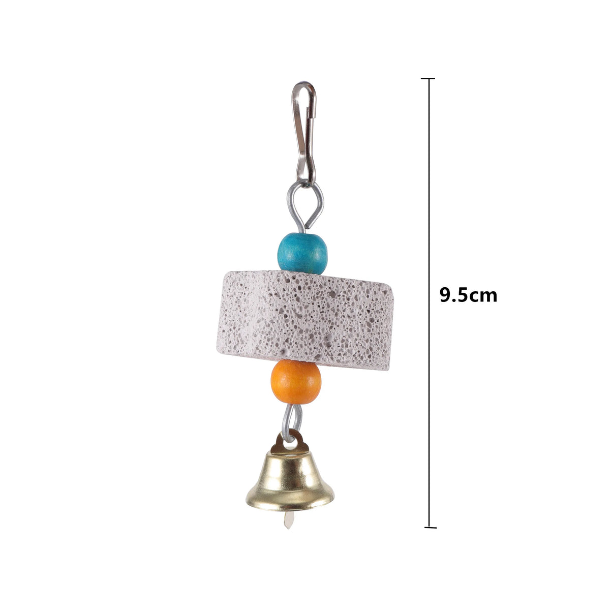 Mineral Beak Grinding Stone for Parakeets, Hanging Flower Cage Toy