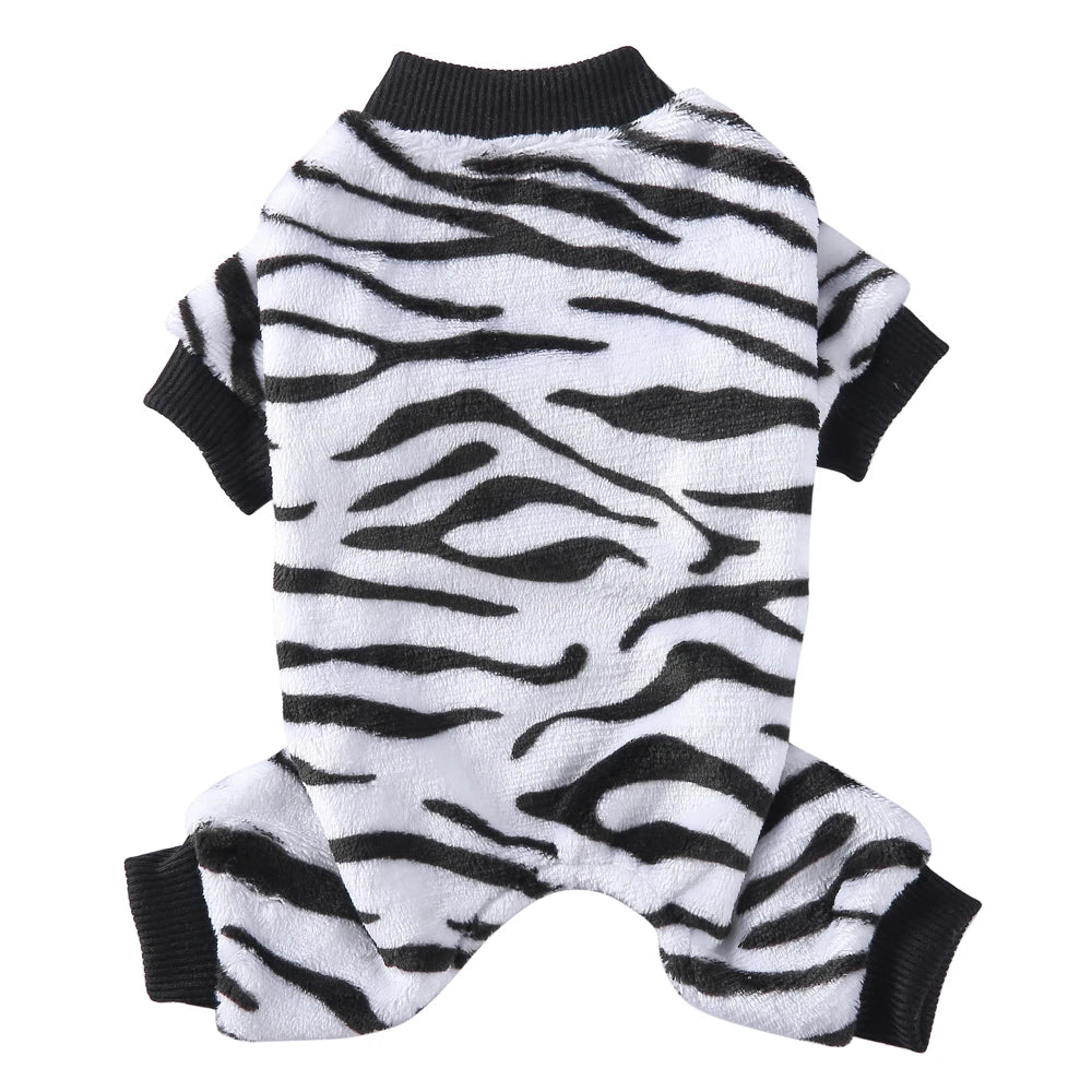 Christmas Fleece Pajamas Jumpsuit for Small Dogs & Cats