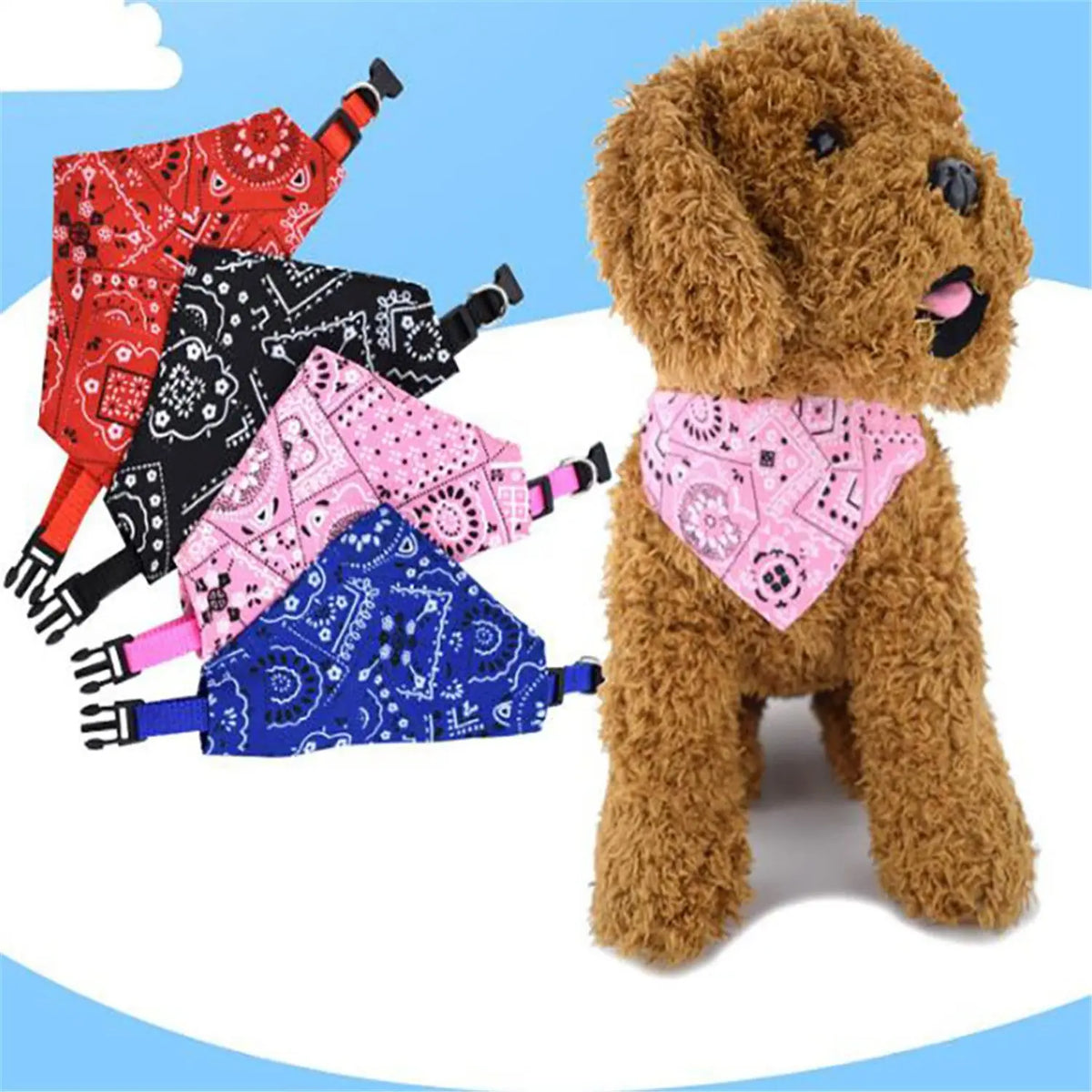 Washable Triangle Pet Bandana Scarf for Dogs and Cats
