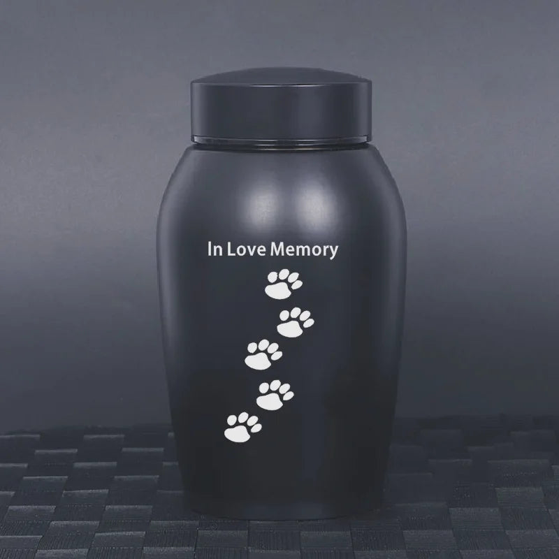 Stainless Steel Pet Cremation Urn Keepsake for Dogs, Cats and Birds