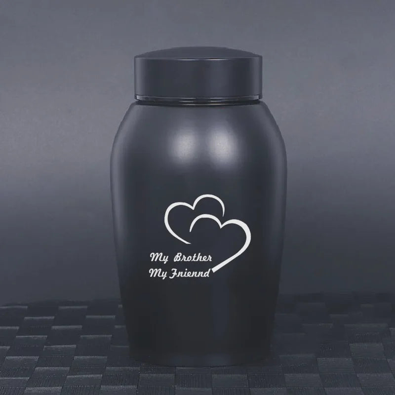 Stainless Steel Pet Cremation Urn Keepsake for Dogs, Cats and Birds