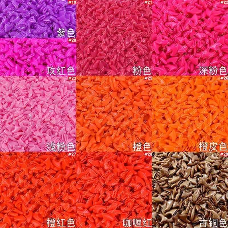 Soft Cat Nail Caps with Adhesive Glue and Applicator, 20-Pack Set