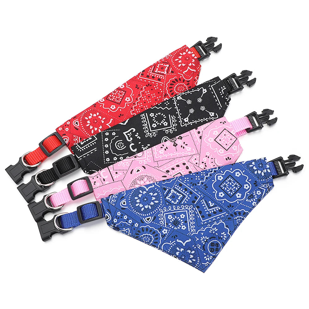 Washable Triangle Pet Bandana Scarf for Dogs and Cats