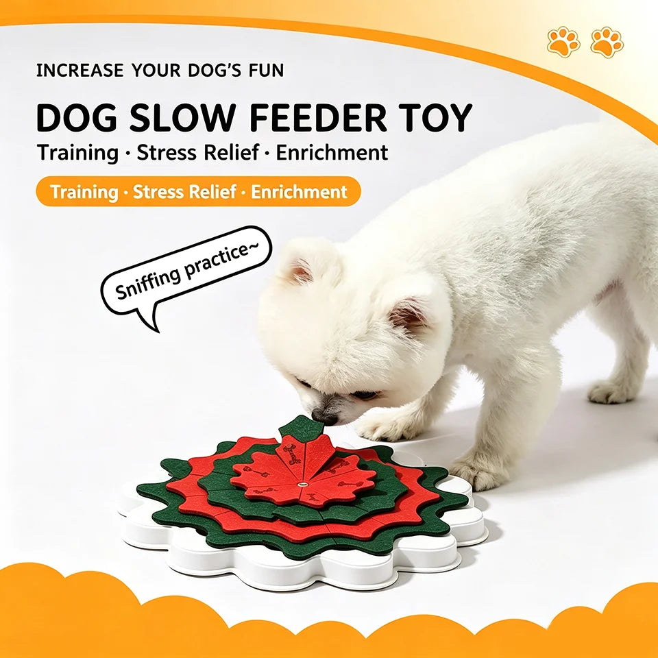 Felt Snuffle Mat for Dogs – Slow Feeder Puzzle Toy for Puppies & Cats