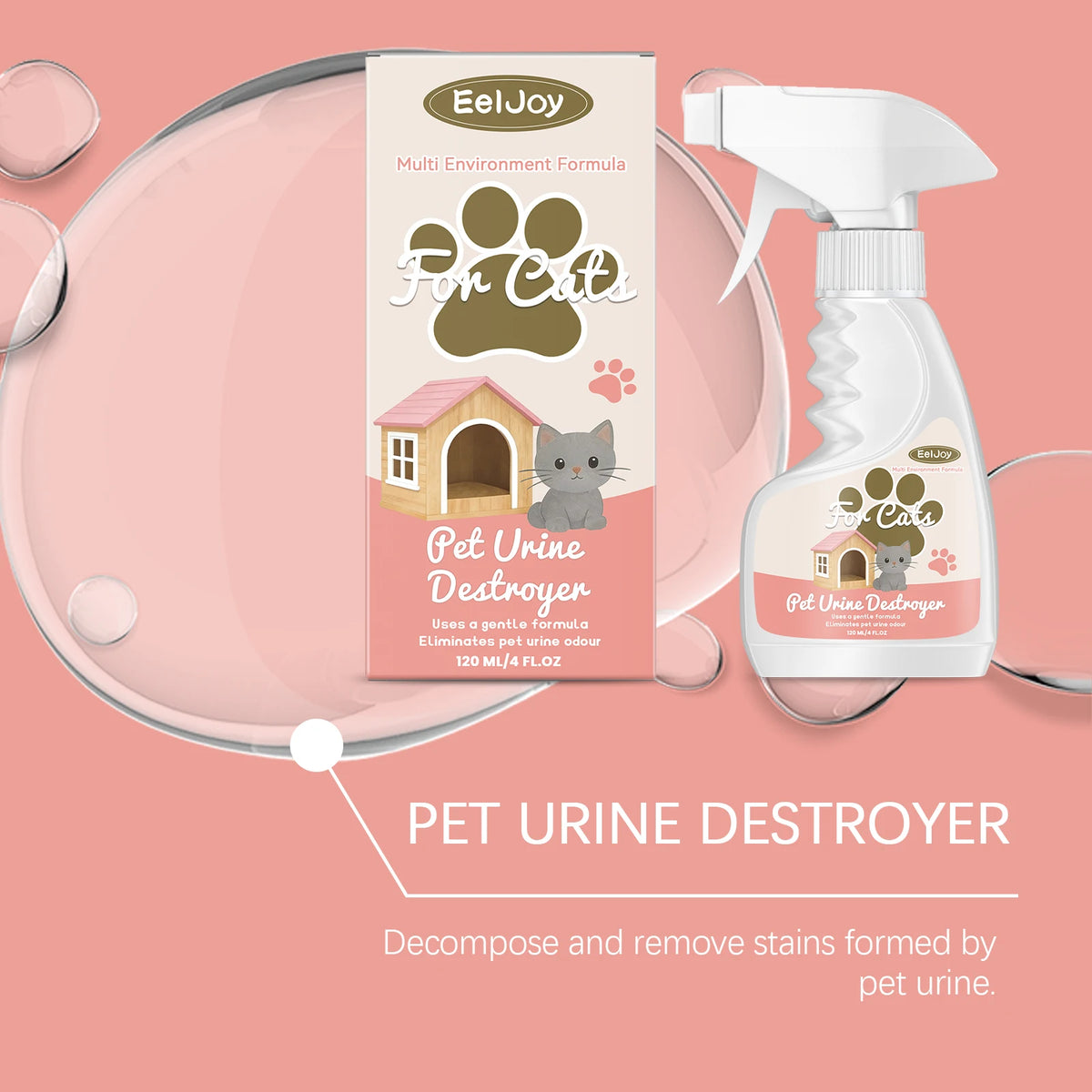 Pet Urine Odor Eliminator for Carpets, Floors & Furniture