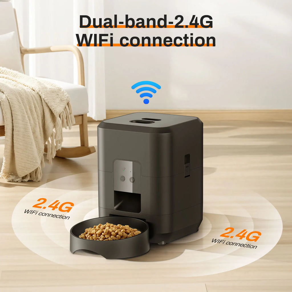 Smart Automatic Pet Feeder with Timer for Cats and Small Dogs