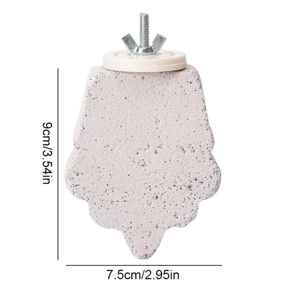Pumice Bird Perch Platform for Parrots, Claw & Beak Grinding Stand