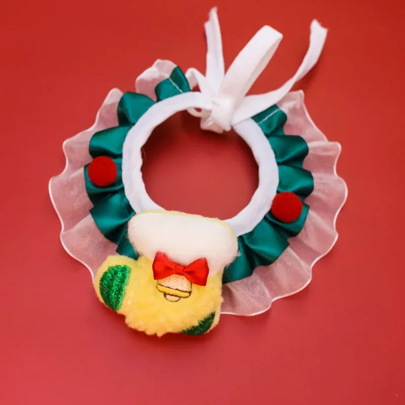Christmas Pet Collar Bandana, Festive Holiday Dog & Cat