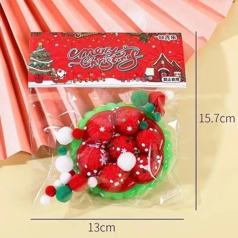 Christmas Cat Paw Squishy Fidget Toy, Stress Relief Gift