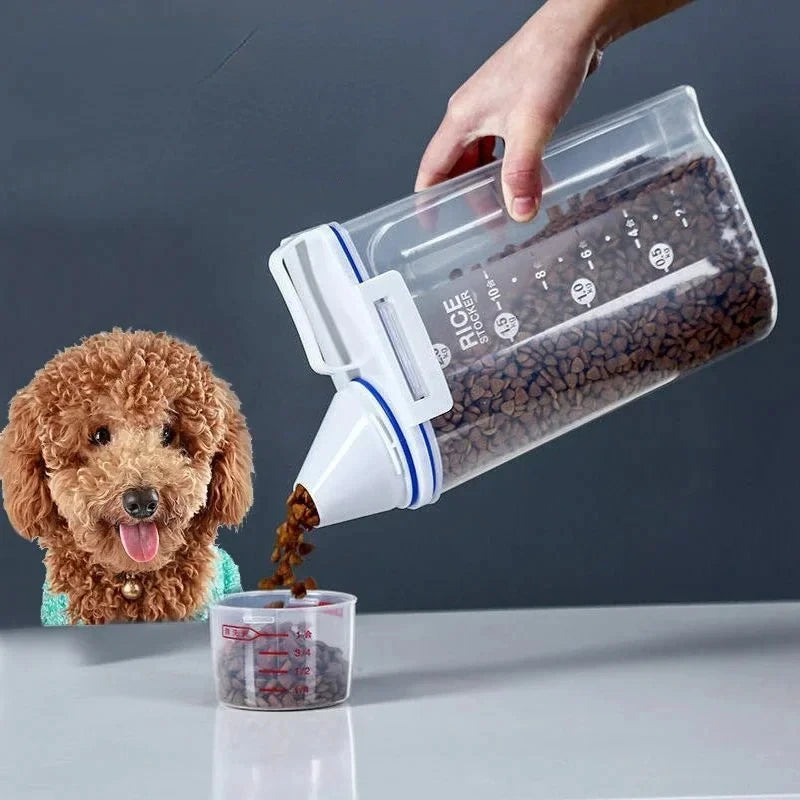 Airtight Pet Food Storage Container, Large Capacity for Dogs & Cats