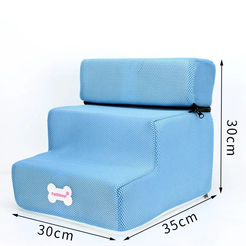 3-Step Anti-Slip Pet Stairs for Small Dogs and Cats to Bed