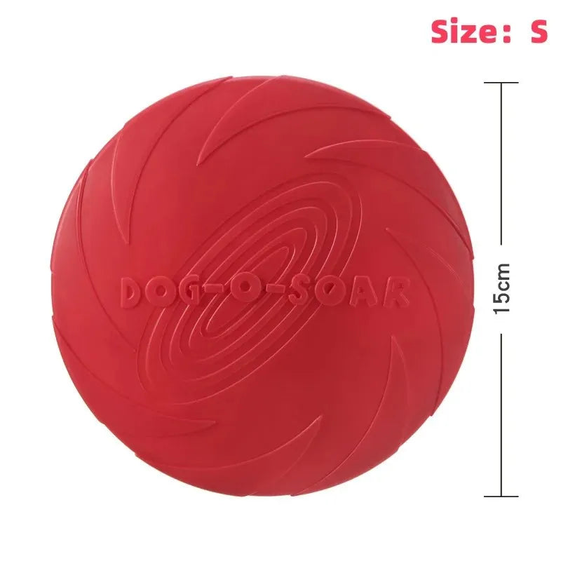 Silicone Dog Frisbee, Bite-Resistant Flying Disc, Assorted Colors