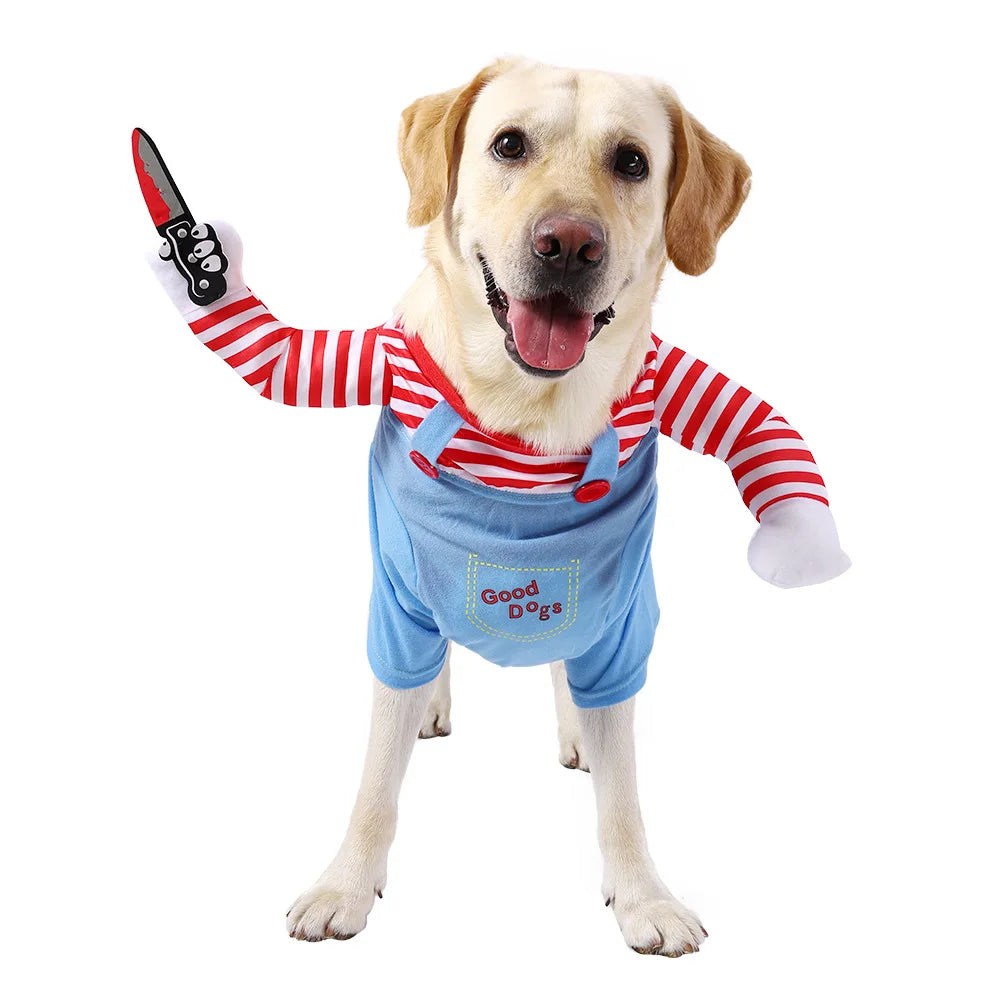 Dog & Cat Holiday Party Costume, Festive Outfit for Photos