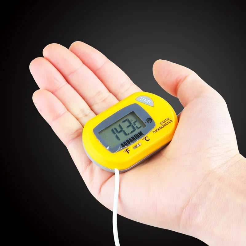 Digital Aquarium Thermometer with Probe & Suction Cup for Fish Tanks