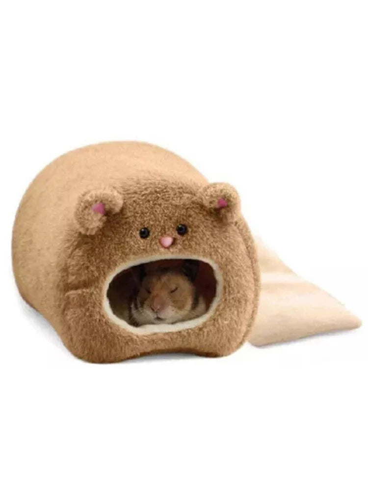Cozy Cotton Hamster Nest, Winter Warm Small Pet Sleeping Bed
