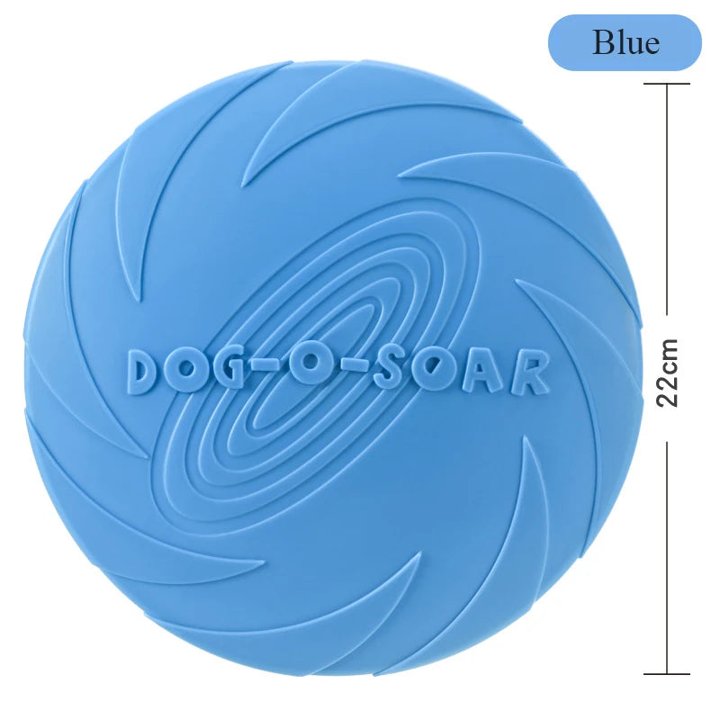 Silicone Dog Frisbee, Bite-Resistant Flying Disc, Assorted Colors