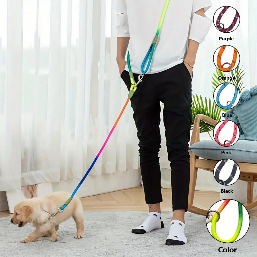 Hands-Free Reflective Dog Leash with Bungee, Crossbody Walking