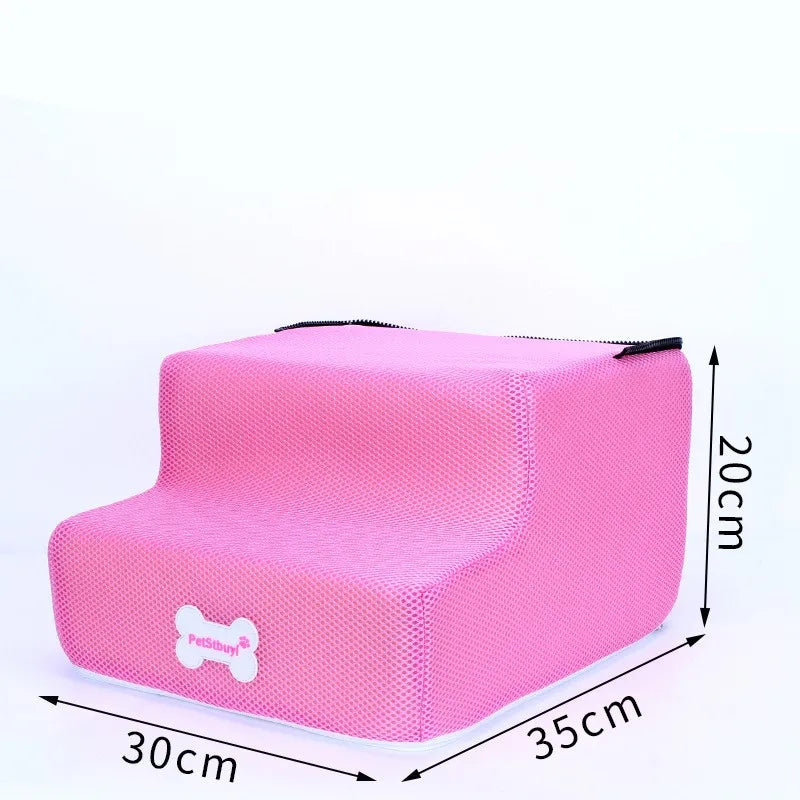 3-Step Anti-Slip Pet Stairs for Small Dogs and Cats to Bed