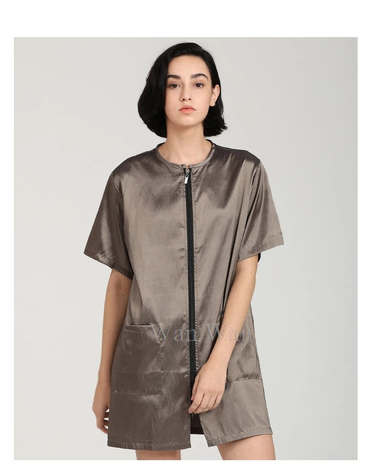 Anti-Hair Pet Grooming Smock, Waterproof Groomer Apron Uniform