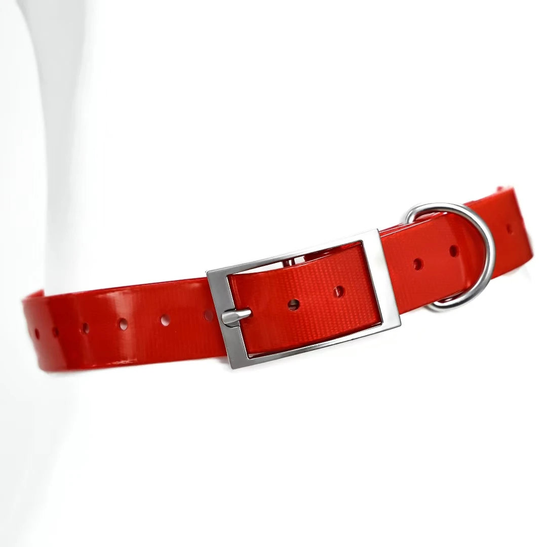 Waterproof TPU Dog Collar, Odor-Proof Adjustable Collar for Large Dogs