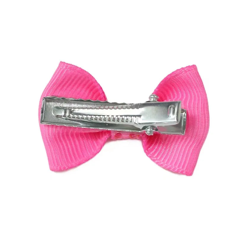 Polka Dot Pet Hair Bow Clips, 10/20 Pack for Small Dogs and Cats