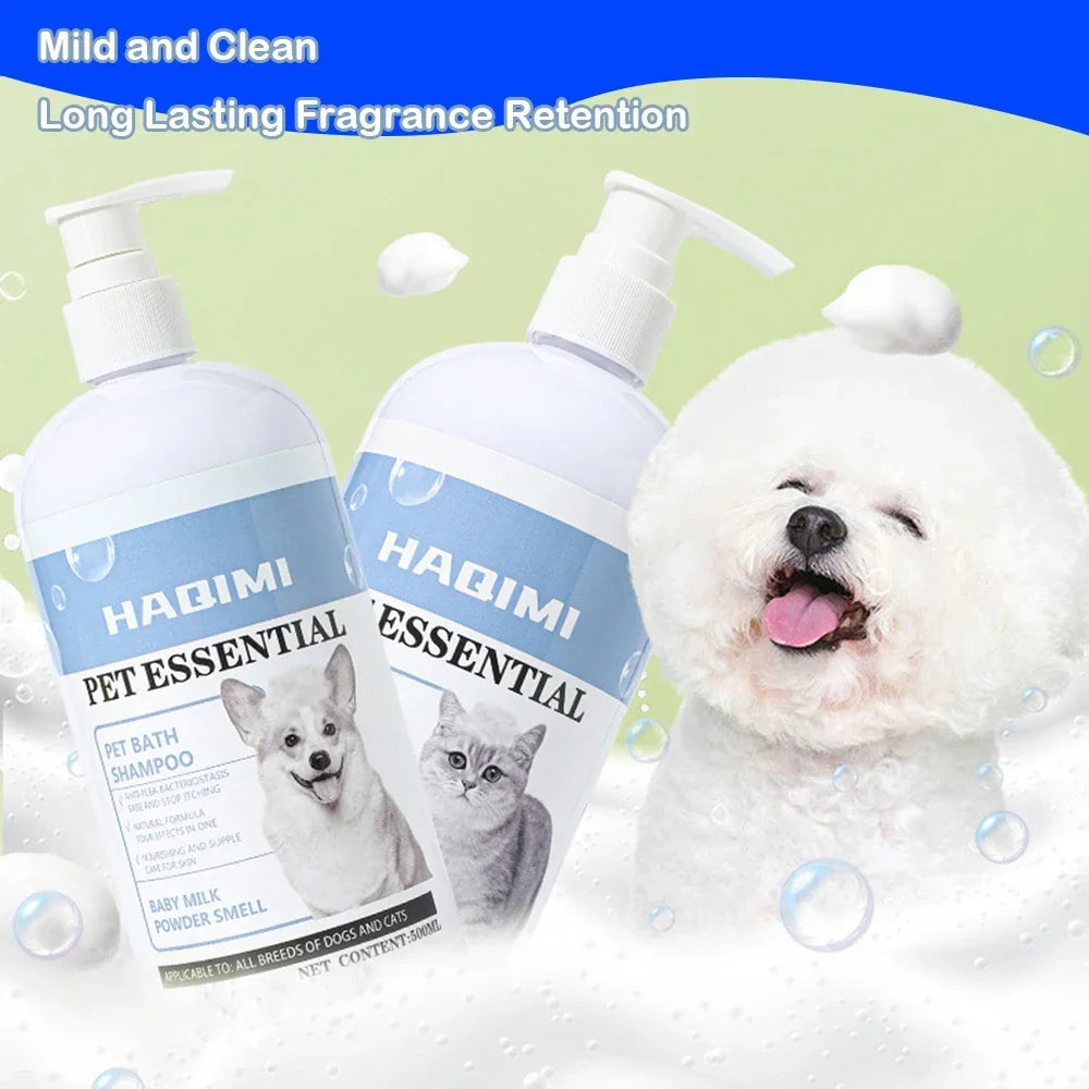 Gentle Deodorizing Pet Shampoo 500ml for Dogs and Cats, Anti-Itch