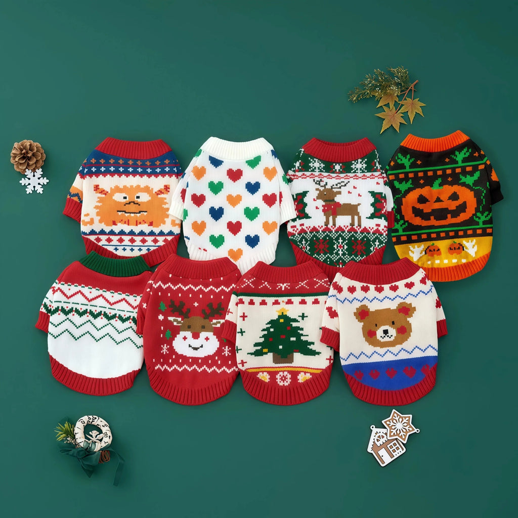 Warm Fall & Winter Pet Sweater for Small and Medium Dogs
