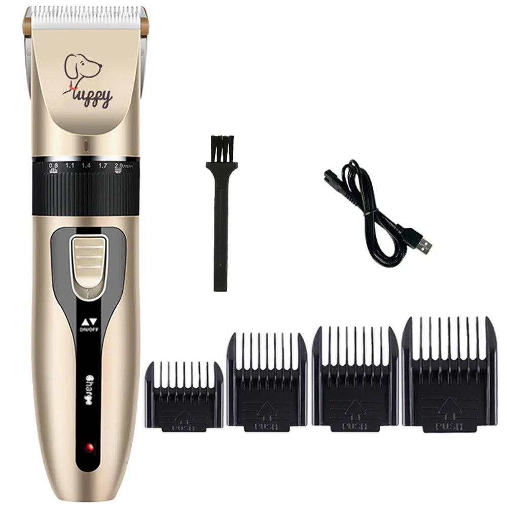 Cordless Pet Hair Clipper Kit for Dogs, Cats & Rabbits, Rechargeable
