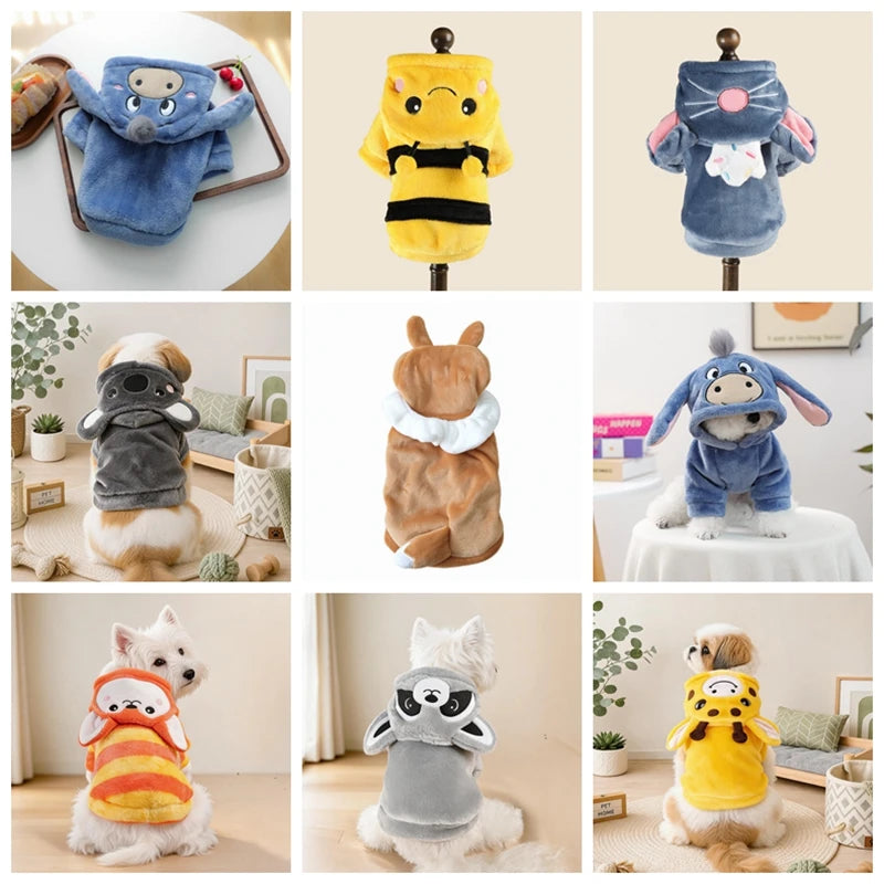 Funny Halloween Fleece Cosplay Costume for Small Dogs