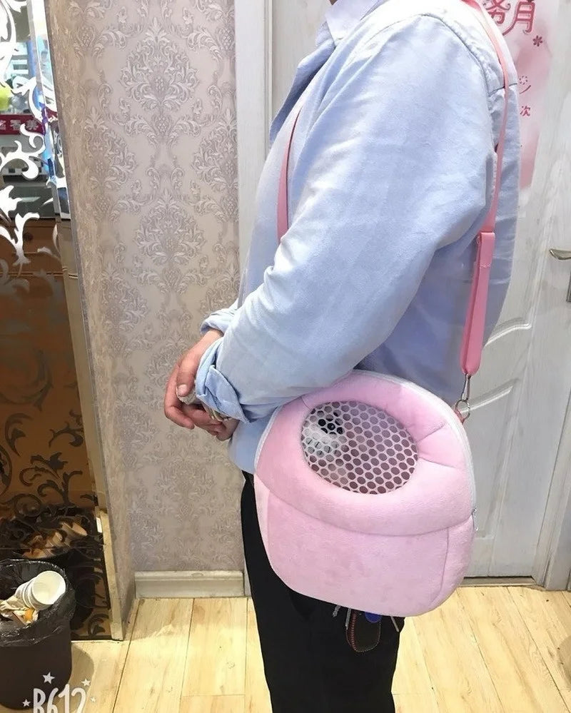 Breathable Small Pet Carrier Pouch for Guinea Pigs, Hamsters & Rats