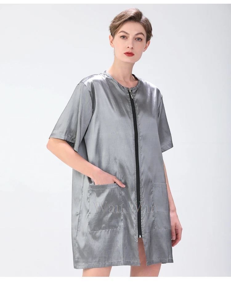 Anti-Hair Pet Grooming Smock, Waterproof Groomer Apron Uniform