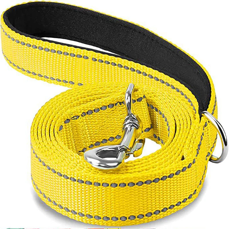 Reflective Night Safety Dog & Cat Harness Leash Walking Training Rope