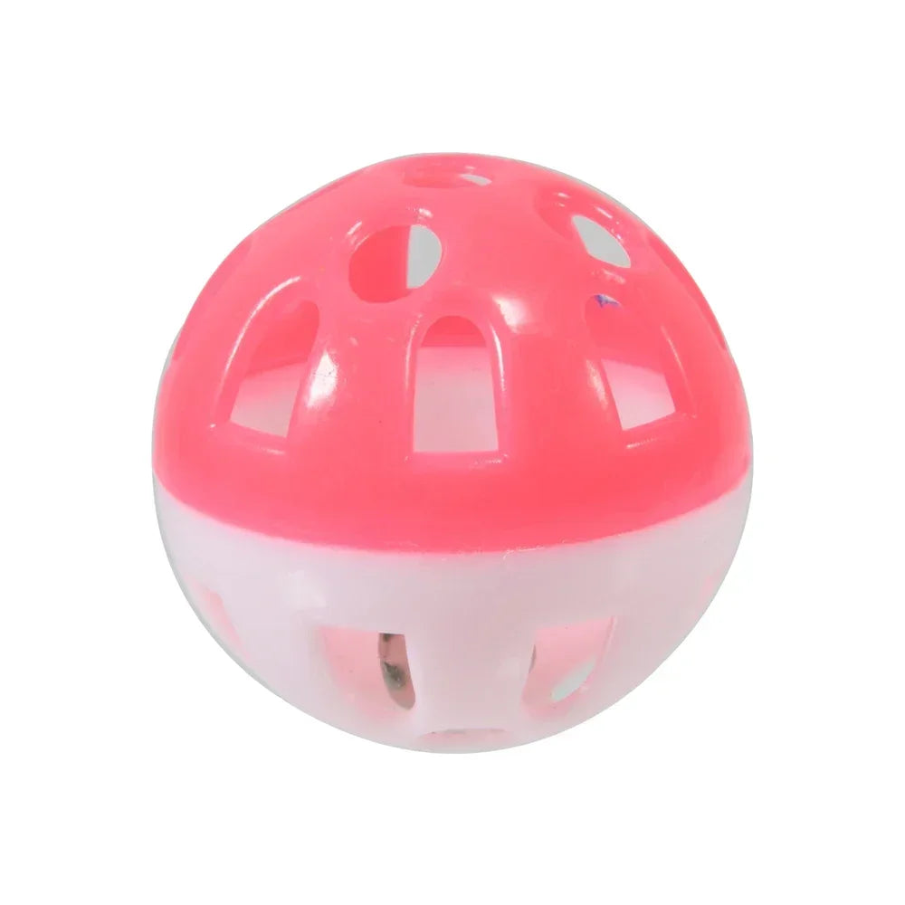10-Pack Colorful Hollow Bell Ball Toys for Parakeets and Parrots