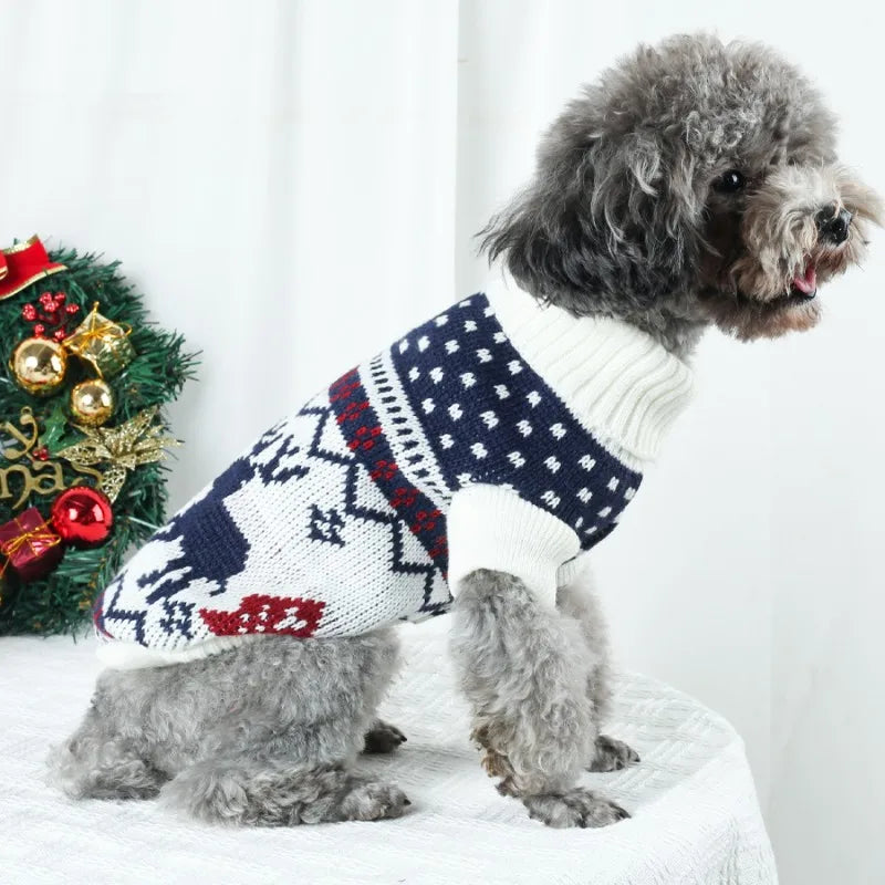 Knitted Christmas Sweater for Small and Medium Dogs and Cats